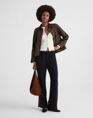 Petite Pull-On Bootcut Track Pant