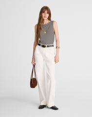 Boatneck Sleeveless Sweater