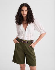 Pleated Trouser Short