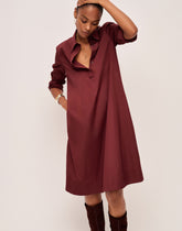 Poplin Long-Sleeved Shirtdress