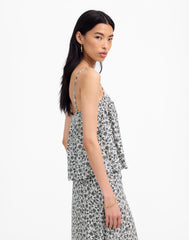 Flowy Squareneck Tank in Floral