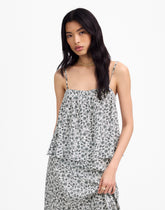 Flowy Squareneck Tank in Floral