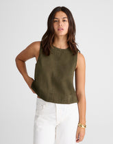 Boxy Shell Top in Garment Dye