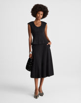 Airy Denim Circle Skirt