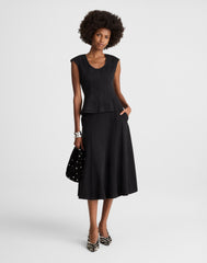 Airy Denim Circle Skirt