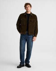 Zip-Front Jacket in Corduroy