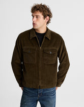 Zip-Front Jacket in Corduroy