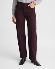 Petite Pieced Barrel-Leg Jeans