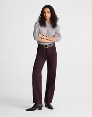 Petite Pieced Barrel-Leg Jeans