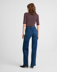 The Petite Emmett Wide-Leg Full Length Jean: Patch Pocket Edition