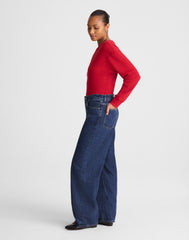Curvy Low-Slung Baggy Jeans in McKinney Wash