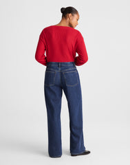 Curvy Low-Slung Baggy Jeans in McKinney Wash