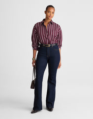 The Curvy Stretch Flare Jean in Rinse Wash