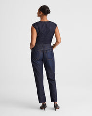The Curvy Dean Easy Straight Jean in SoftDrape