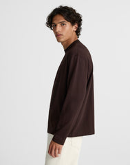 Heavyweight Long-Sleeve Mockneck Tee
