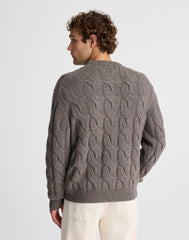 Cable-Knit Crewneck Sweater