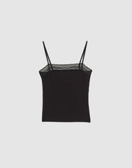 Lace-Trim Square-Neck Tank