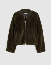 Bomber Jacket in Sherpa