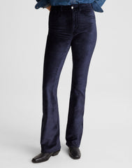 The Stretch Flare Pant in Velvet
