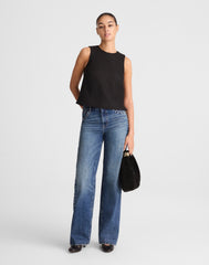 Boxy Shell Top in Tweed