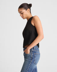 Boxy Shell Top in Tweed