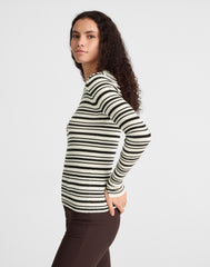 Double Layered Crewneck in Merino-Silk Blend