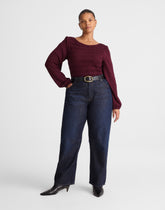 The Plus Darted Barrel-Leg Jean