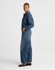 The Curvy Darted Barrel-Leg Jean