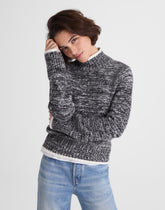 Marled Mockneck Sweater