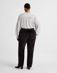 The Plus Longline Straight Pant in Velvet