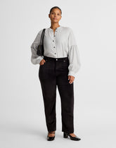 The Plus Longline Straight Pant in Velvet