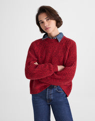 Ribbed Cotton-Blend Sweater