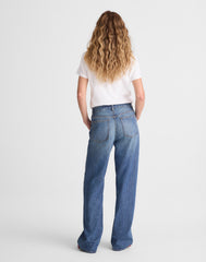Petite Low-Slung Baggy Jeans in Airy Denim