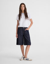 The V-Waist Bermuda Short in Airy Denim