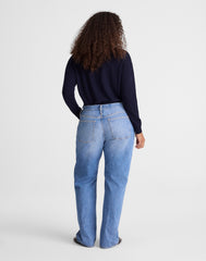 The Curvy Low-Rise Loose Jean in Midvale Wash