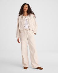 The Short Ultimate Wide-Leg Pant in Airy Denim