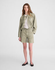 The Drawstring Short in Airy Denim
