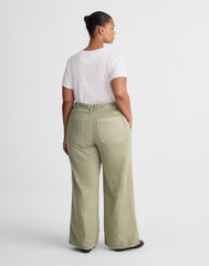 The Plus Ultimate Wide-Leg Pant in Airy Denim