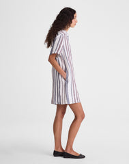 Relaxed Mini Shirtdress in 100% Linen