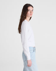 Button-Front Cardigan in 100% Cotton