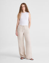 Short Pull-On Pants in 100% Linen