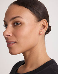 Demi-Fine Snail Stud Earrings