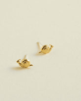Demi-Fine Snail Stud Earrings