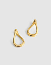 Front-Back Twisted Large Hoop Earrings