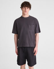 Double-Pleated Shorts in Meridian Linen Blend