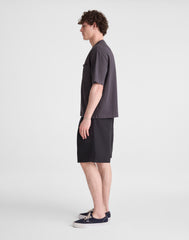 Double-Pleated Shorts in Meridian Linen Blend