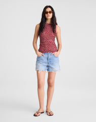 Cinched Double-Layered Mesh Top