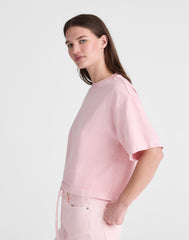 Madewell x Shopbop Boxy Crop Tee in Allday Jersey