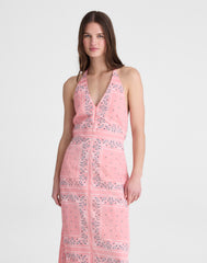 Madewell x Shopbop Smocked Halter Midi Dress