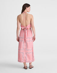 Madewell x Shopbop Smocked Halter Midi Dress